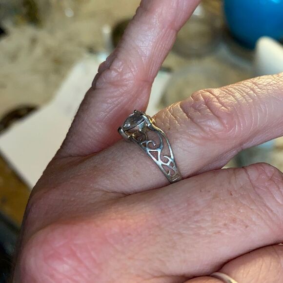 Signed Pear Cut Crown Tiara Design size 7 - Picture 4 of 11